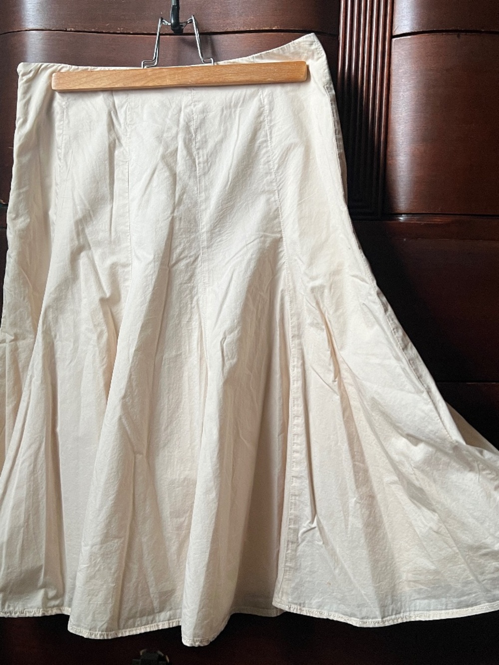 Gap vintage a-line flared skirt in cream